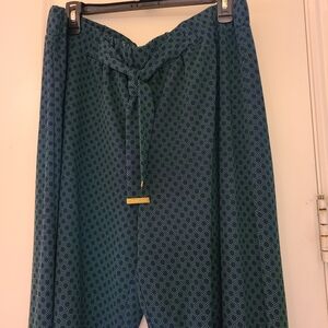 MICHAEL Michael Kors Wide Leg Career Cropped Pants XL